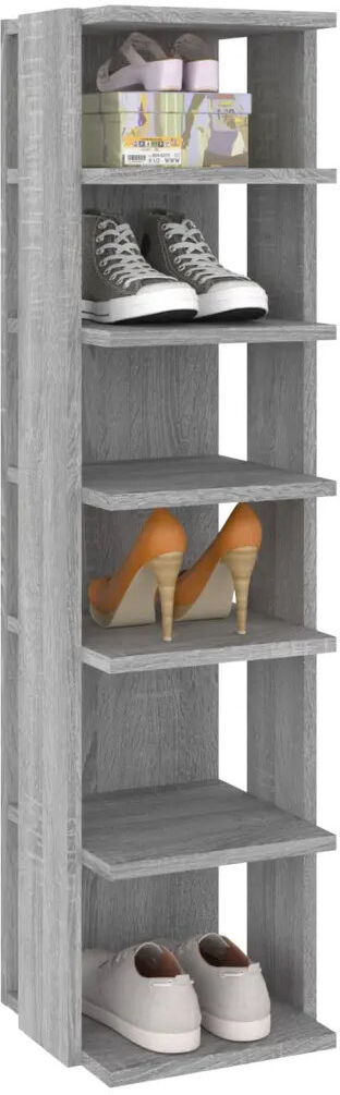 Alpen Home 12 Pair Shoe Storage Grey Sonoma 12