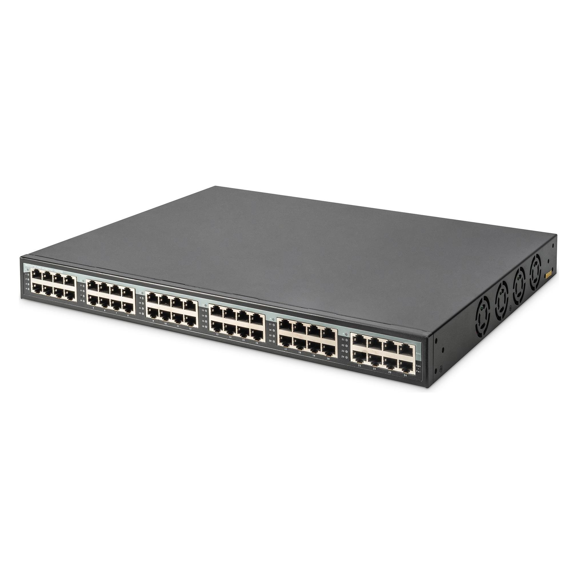 Digitus 24 port gigabit PoE+ injector (802.3at (PoE+), 370 W) (DN-95117)