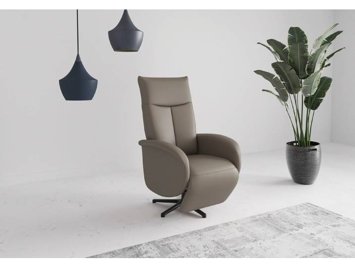 sit&more TV-Sessel Zora mit Kopfteilverstellung & Drehfunktion, weitere Funktionen, Ergonomie M: manuelle Fußstütze & Rückenlehne