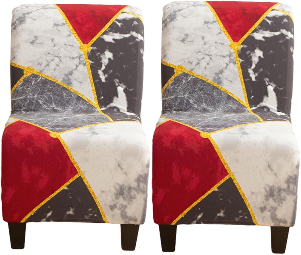 Set van 4 grijze ademende stoelkussens voor eetkamerstoelen