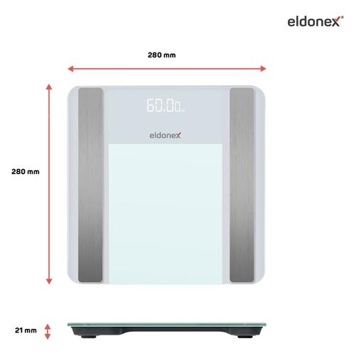 Eldonex BODYFIT PRO digitální osobní váha BÍLÁ (EBS-1020-WH)