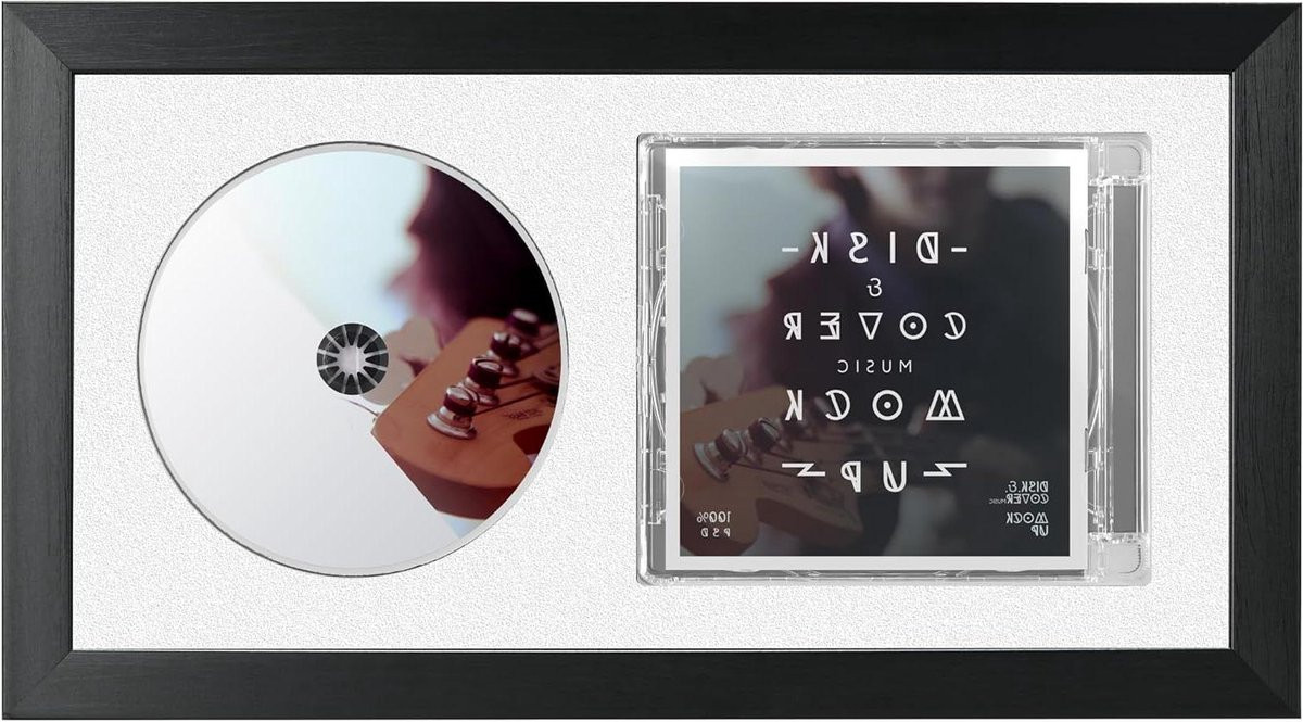 Wit CD Muziek Frame met Passe-partout voor jouw Muziek Collectie - 20x30 cm