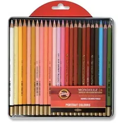 Koh-i-Noor, Malstifte, Mondeluz 24 Farben Porträtstifte (174934) (24x)