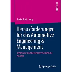 Herausforderungen für das Automotive Engineering & Management, Fachbücher von Heike Proff