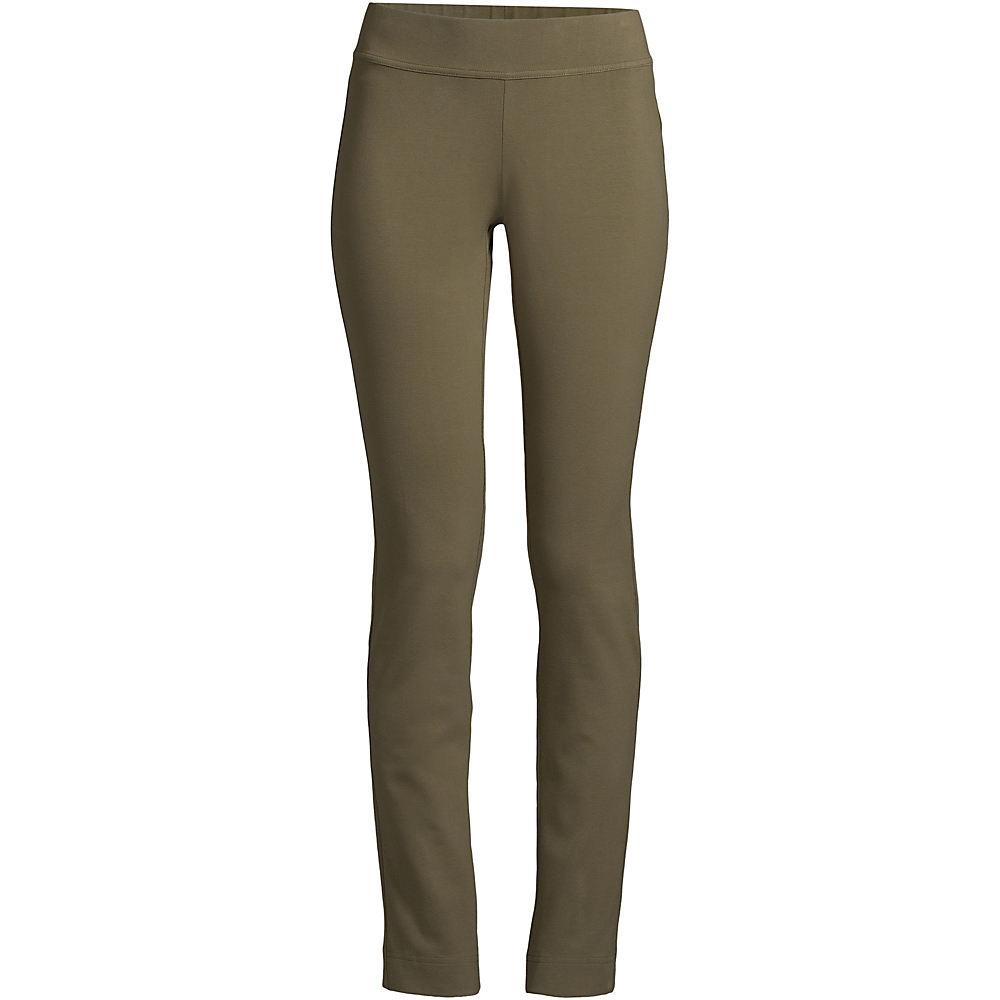 Slim Fit Starfish Jersey-Freizeithose in Plus-Größe, Damen, size: plus, Grün, Elasthan/Baumwoll-Mischung, by Lands' End
