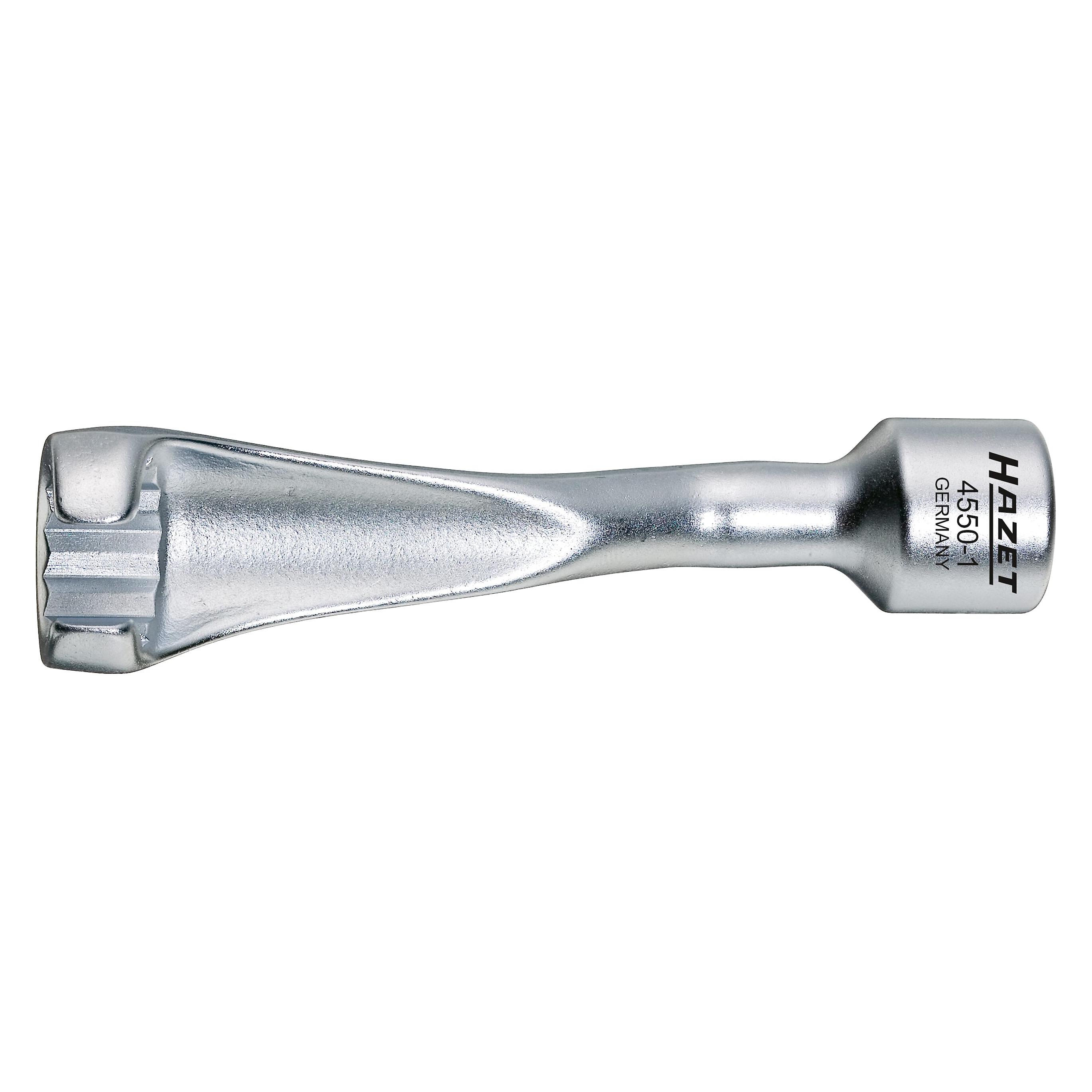 Hazet Einspritzleitungs-Schlüssel 4550-1 Vierkant12,5 mm (1/2 Zoll) Aussen Doppel-Sechskant Prof... (4550-1)
