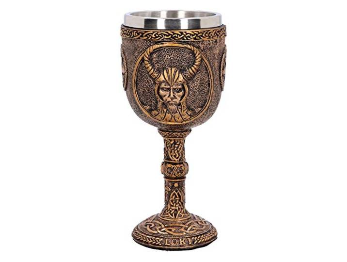 Nemesis Now D4718P9 Loki Goblet 17cm, hars w. roestvrij staal