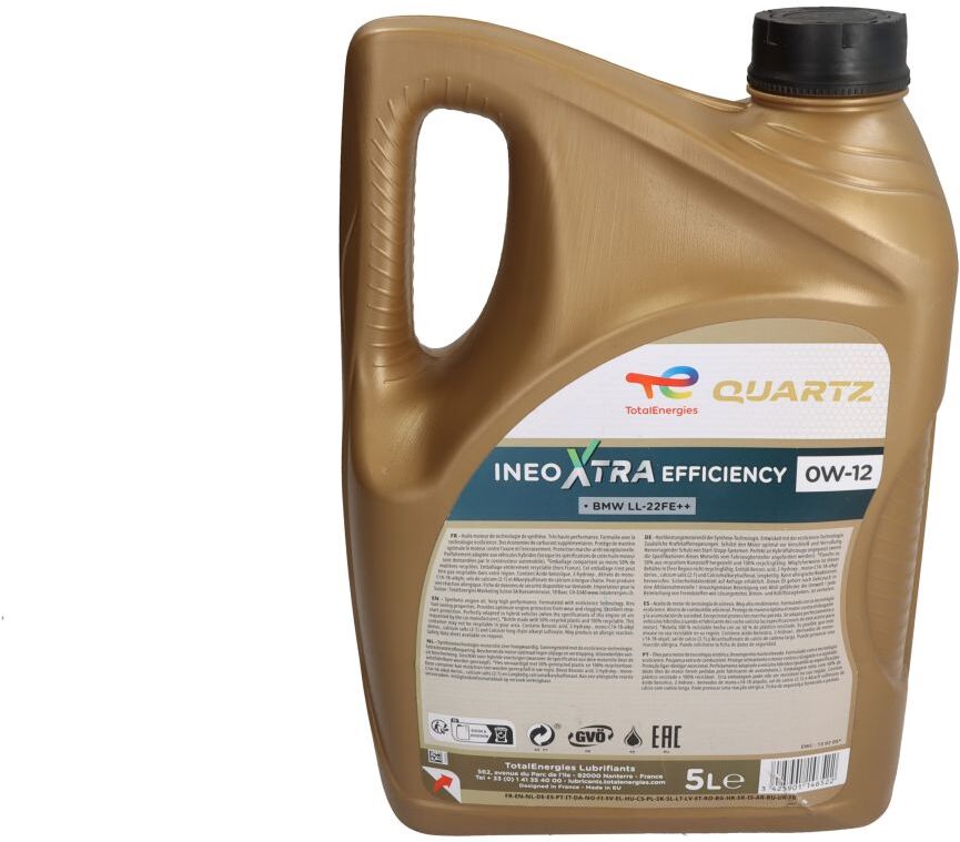 Motoröl TotalEnergies 2229932 Quartz EFFICENCY 0W12 5L