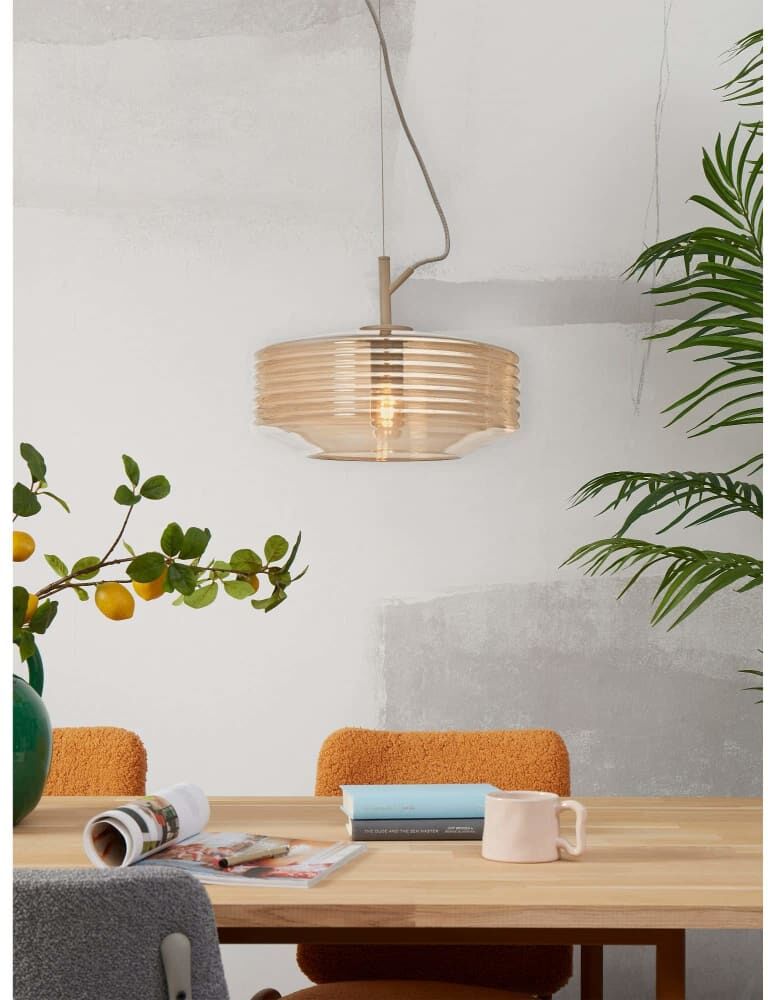 It's About Romi Suspension verre brun ø35cm Marron 35x31x35cm