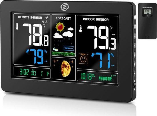 Equivera Draadloos weerstation met thermometer, barometer en hygrometer en buitensensor