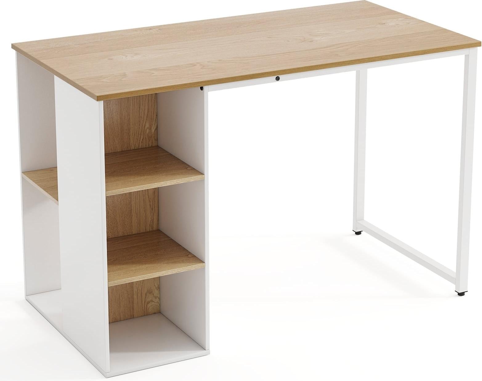 Northix Bureau met 5 opbergplanken, Breedte: 115 cm