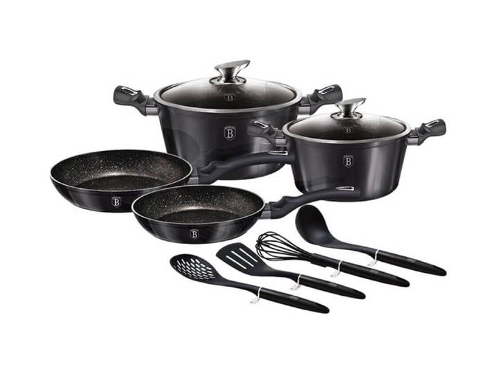 Berlinger Haus Metallic Carbon Pro Edition Kochgeschirr Set 10 tlg