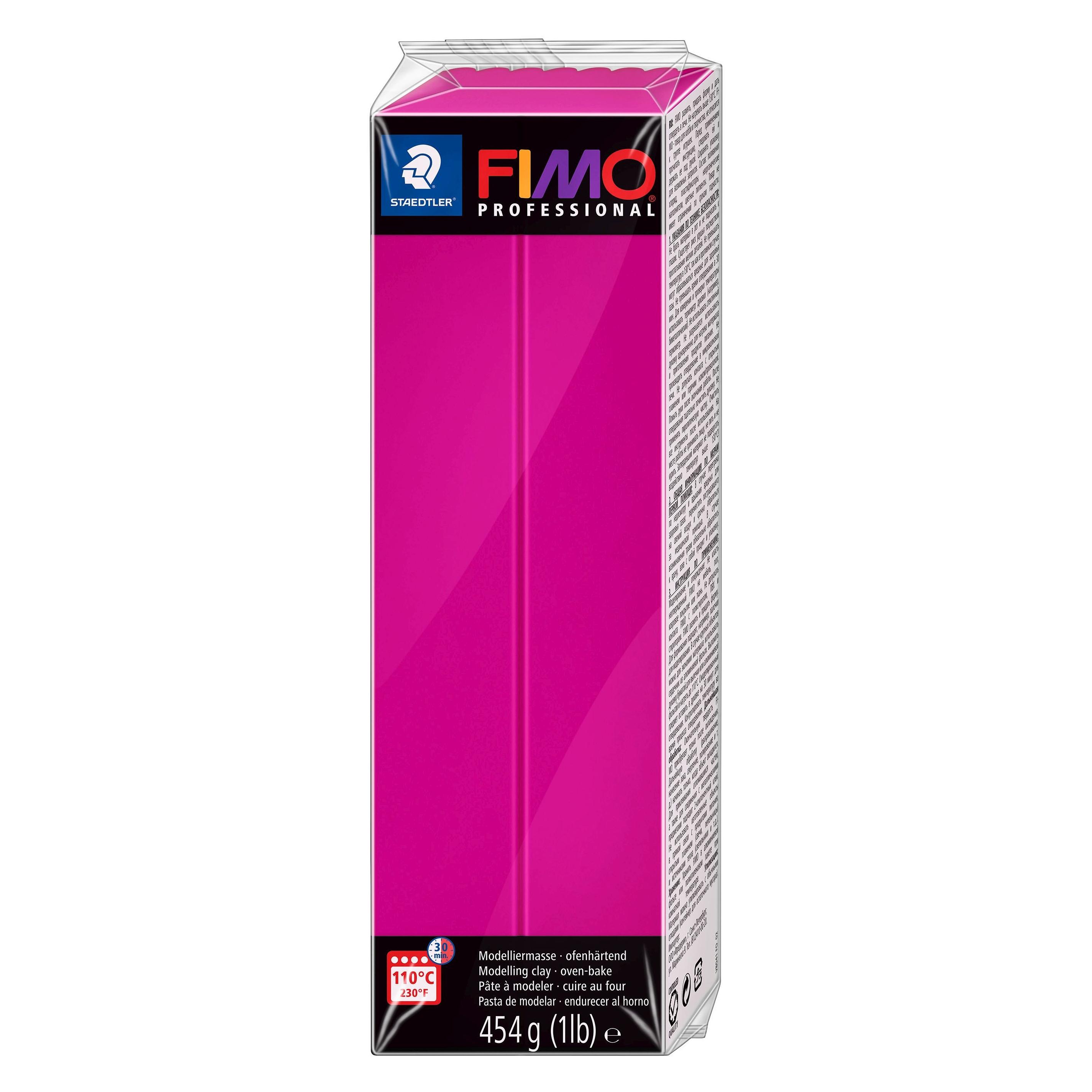 Fimo PROFESSIONAL Modelliermasse, reinmagenta, 454 g (8041-210)