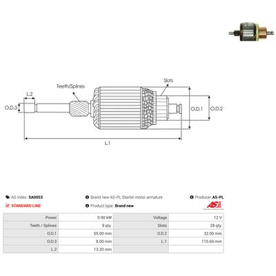 AS-PL Anker, Starter SA0053