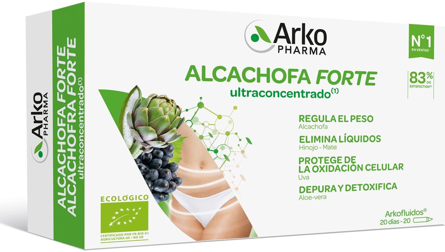 Arkopharma Arkofluido Alcachofa Forte Ultraconcentrado + Aloe Vera 20ampollas