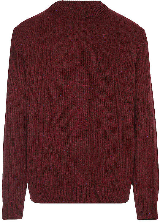 NUDIE JEANS Pullover AUGUST dunkelrot   M M