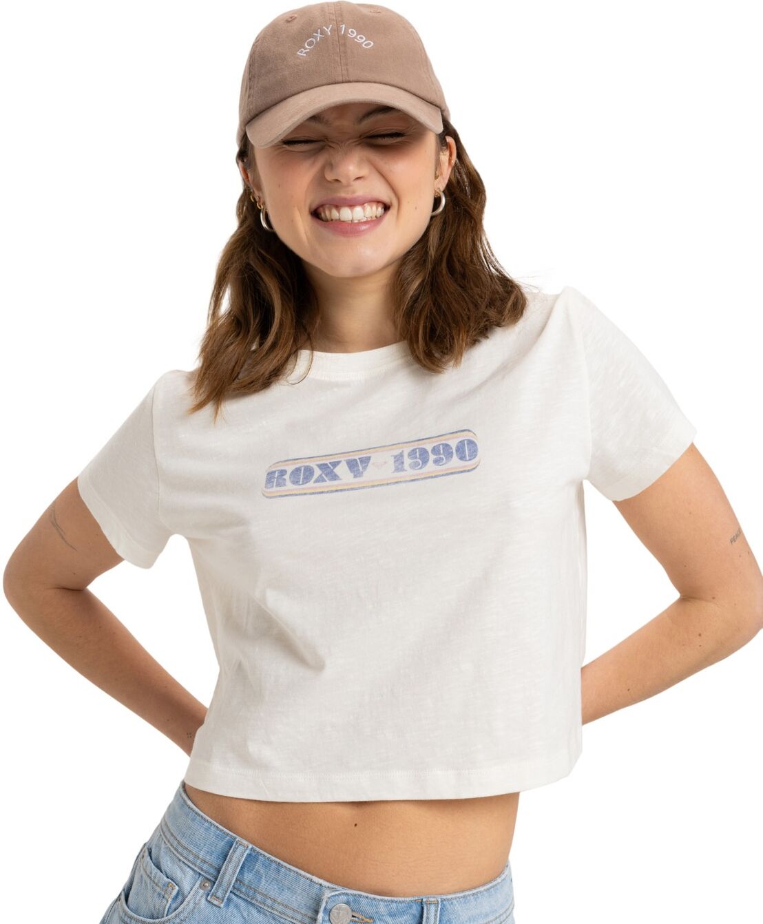 T-Shirt ROXY "Magic Swell", Damen, Gr. XL, egret, Obermaterial: 100% Baumwolle., Shirts T-Shirt egret XL