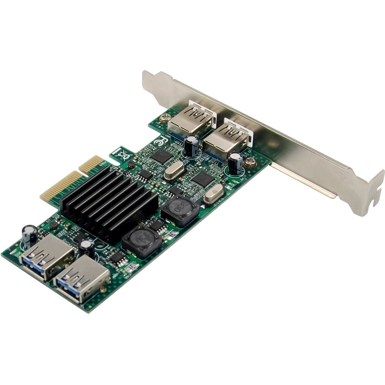 InLine USB 3.2 Gen.1 PCIe Schnittstellenkarte, 4-Port, intern/extern