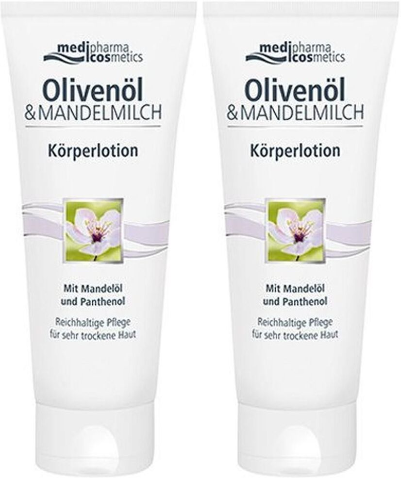medipharma cosmetics Olivenöl & Mandelmilch Körperlotion 2x 2x200 ml Lotion