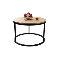 Selsey Couchtisch  Bello , holzfarben , Maße (cm): H: 49  Ø: 60