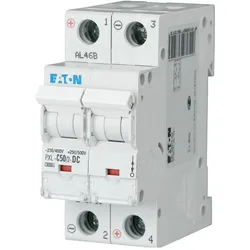 Eaton, Schutzschalter, MOE PXL-C50/2-DC Einbau-Automat C50A 2p 10kA