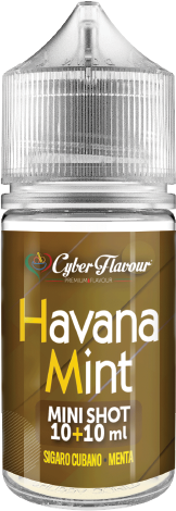 Cyber Flavour Havana Mint Aroma Mini Shot 10ml Tabacco Sigaro Menta
