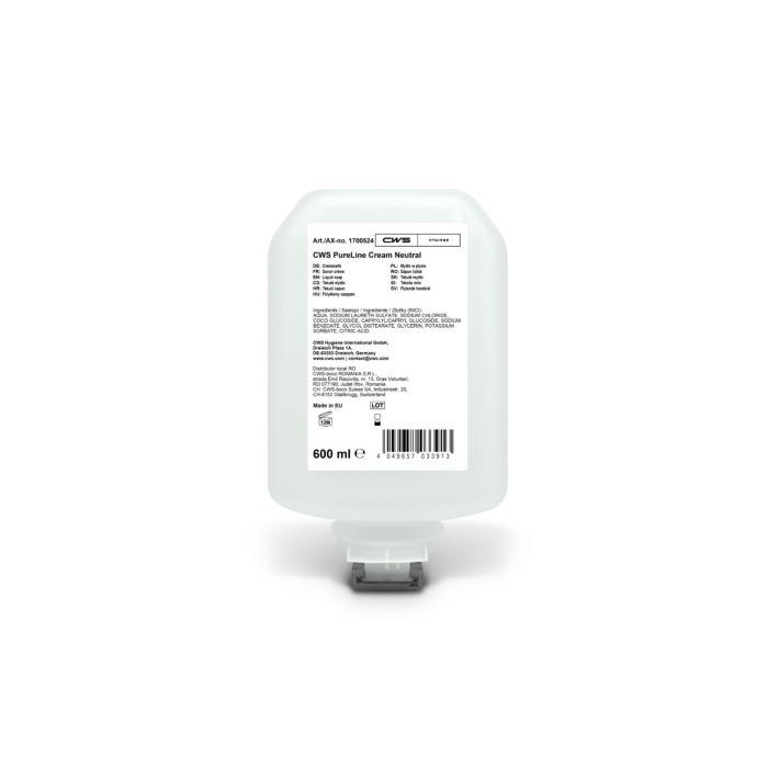 CWS PureLine Cream Neutral 600 ml 1700524 VPE mit 8 Flaschen