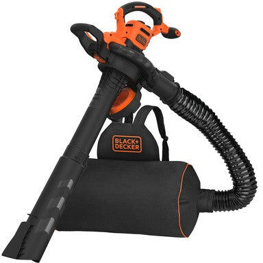 Black+Decker Aspiratore Soffiatore/Trituratore Black&Decker; potenza 3000 W a Filo Zaino da 72 Kg GW3030