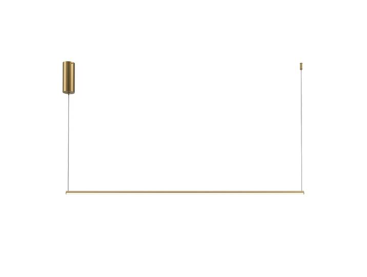 Lampe suspendue ligne horizontale minimaliste en laiton 120 cm Halo LED 16W Maytoni