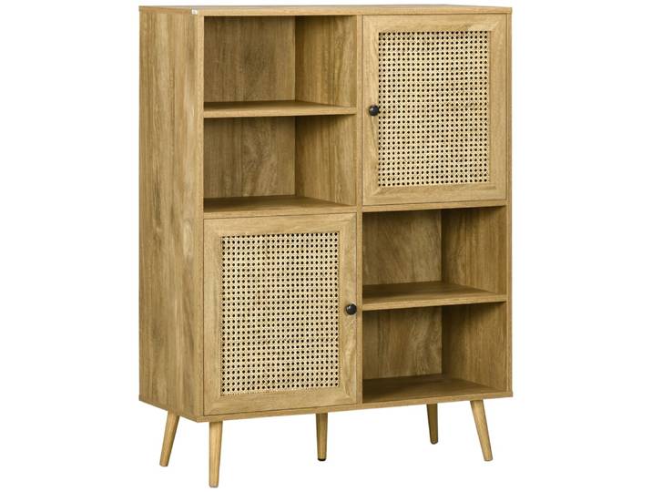 Bibliothèque 2 portes 4 niches style bohème chic