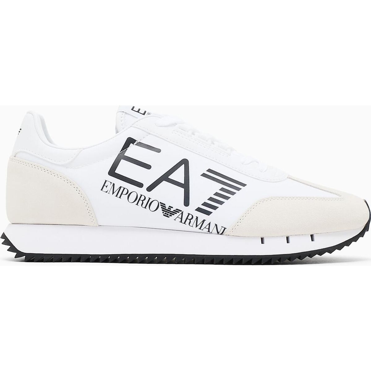 EA7 Sneaker - Sneaker Black White Vintage Nylon+cow Suede+pu Calf+wet Pu+tpu Eyelet white+black (MZ021) 13 7X000541 AF18609-MZ021-13