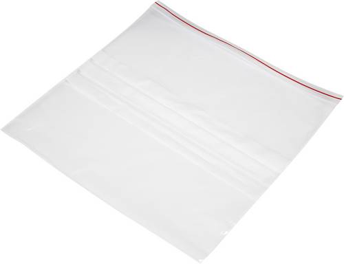 Druckverschlussbeutel mit Beschriftungsstreifen (B x H) 300mm x 300mm Transparent Polyethylen