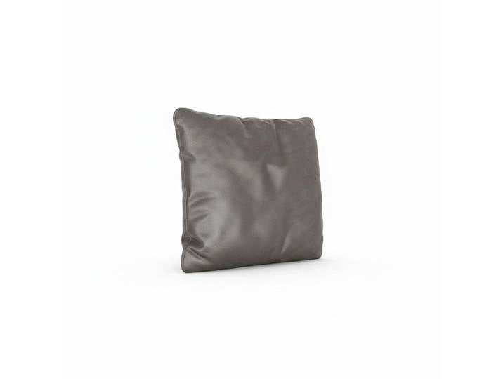 Livetastic Zierkissen, Anthrazit, Leder, Echtleder, Semi-Anilinleder, Füllung: Schaumstoffflocken,Schaumstoffflocken, rechteckig, 71x64x15 cm, Made in EU, Heimtextilien, Wohntextilien, Kissen, Zierkissen