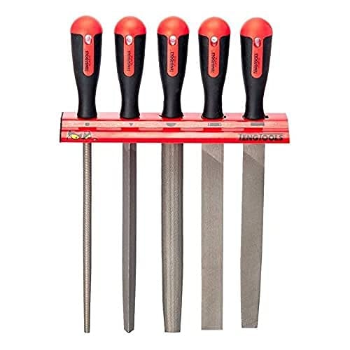 Teng Tools WRFL05 Vijlenset 5-delig met muurrek