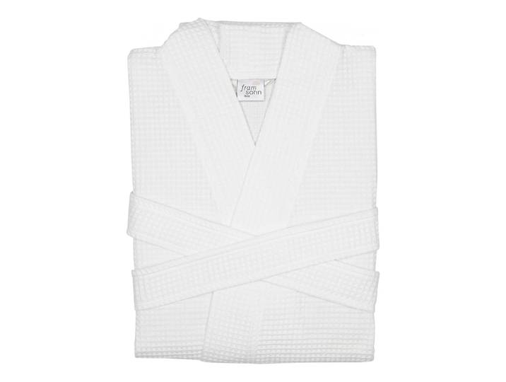 Kimono Bademantel 45cm Weiß/Weiß