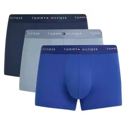 Tommy Hilfiger 3P Signature Logo Microfibre Trunk Blau/Hellblau Polyester Medium Herren