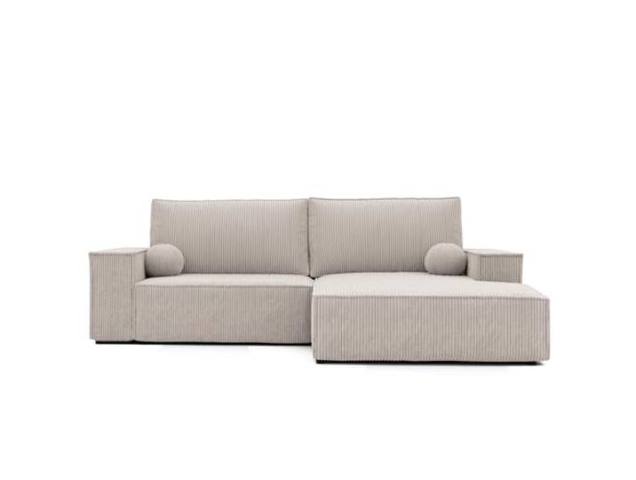 IDOHOME Ecksofa Hugo mit Schlaffunktion und Bettkasten Rechts 255 x 148 cm 255 x 148 cm, Kiefernholz und MDF, Hoher Sitzkomfort, DL Mechanismus, Wohnen und Schlafen, Rechte Ausführung