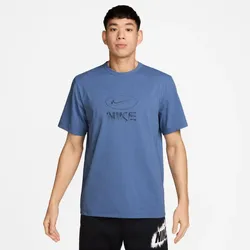 NIKE Hyverse Dri-FIT UV-Repel kurzarm Fitnessshirt Herren 459 - indigo storm/black S