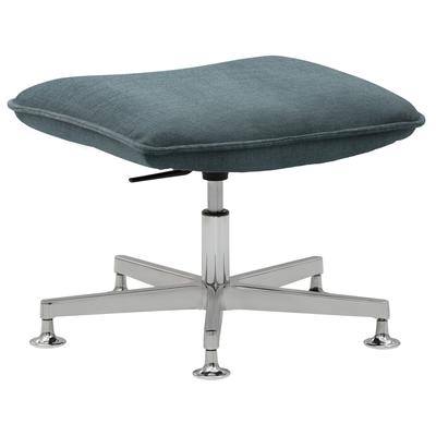 Fußhocker MAYER SITZMÖBEL "myCOSYWORXX Hocker 2427", blau, B:57cm H:42cm T:54cm, 100% Polyester, Hocker, Fußhocker, besonders bequem gepolstert