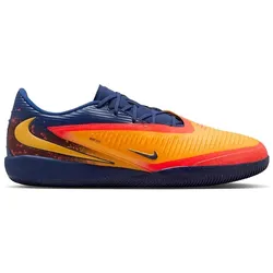 Nike, Herren, Fussballschuhe, Phantom 6 Low Academy IC Erling Haaland – Präzision unter Druck (45.5), Orange, Blau, Gelb