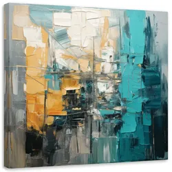 LEINWANDBILD Geometrische Abstraktion Modern 50x50cm