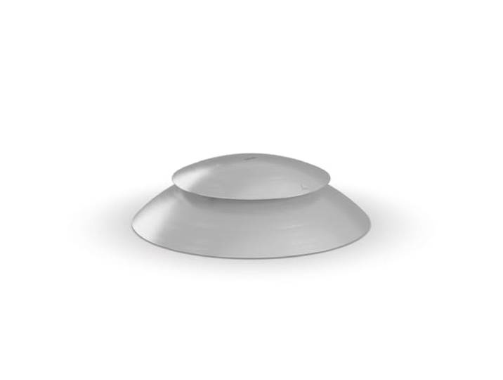 höfats Couvercle Moon 45 en acier inoxydable avec système de ventilation - Couverture pour éviter les cendres et les étincelles - La courbure empêche l'accumulation d'eau - Résistant aux intempéries