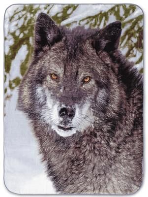 High Pile Oversized Animal Throws by BrylaneHome in Grey Wolf