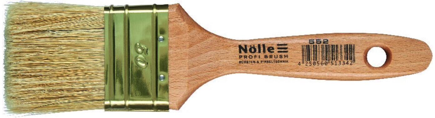Nölle Maler-Lackierpinsel Messingzwinge Borstenmischung hell 30mm PROFI BRUSH (55230)