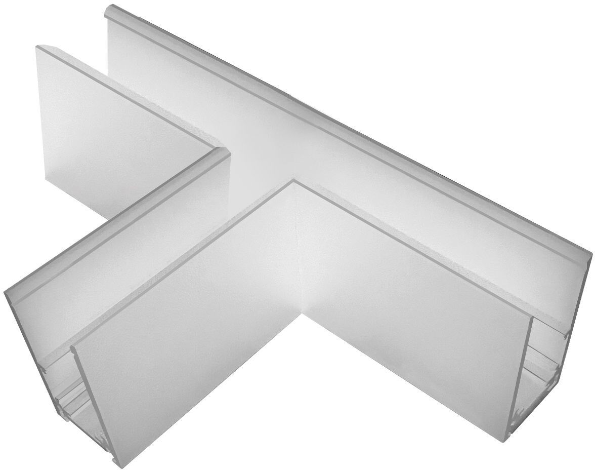Isoled Track48 T-Schiene Horizontal Für Aufbauschiene, Weiß, Nicht Stromführend