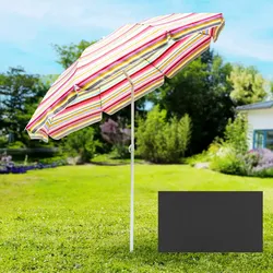 Strand-/ Sonnenschirm Ø 200 cm, Anthrazit