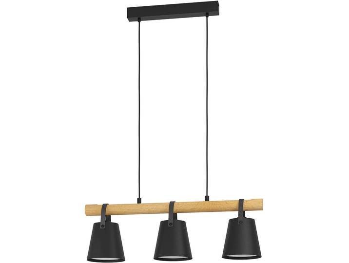 Eglo Pendellampe Boyle Braun/schwarz/weiss Holz/Stahl B 17 cm