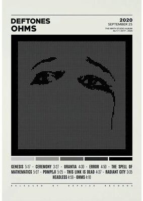 Inspire Select Deftones Album Cover Canvas Wall Art Alternative Rock Music Poster Decor 2 7.9 X 11.8 In no Frame