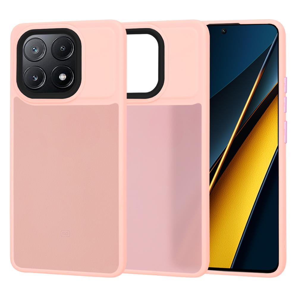 Techsuit - HaloFrost Series - Xiaomi Poco X6 Pro - Pink (Xiaomi Poco X6 Pro) (56360838)