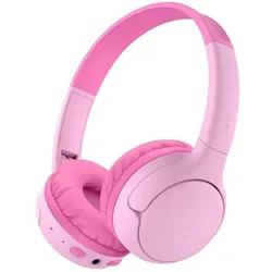 Belkin SoundForm Mini 2, Wireless On-Ear Kopfhörer für Kinder, pink
